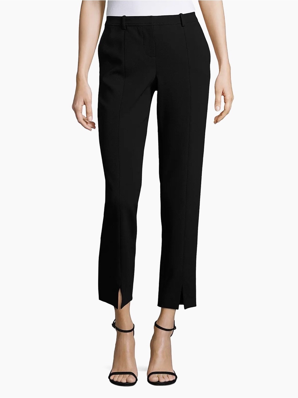 St. John Women’s Jennifer Pleated Straight-Leg Pants suiting business designer